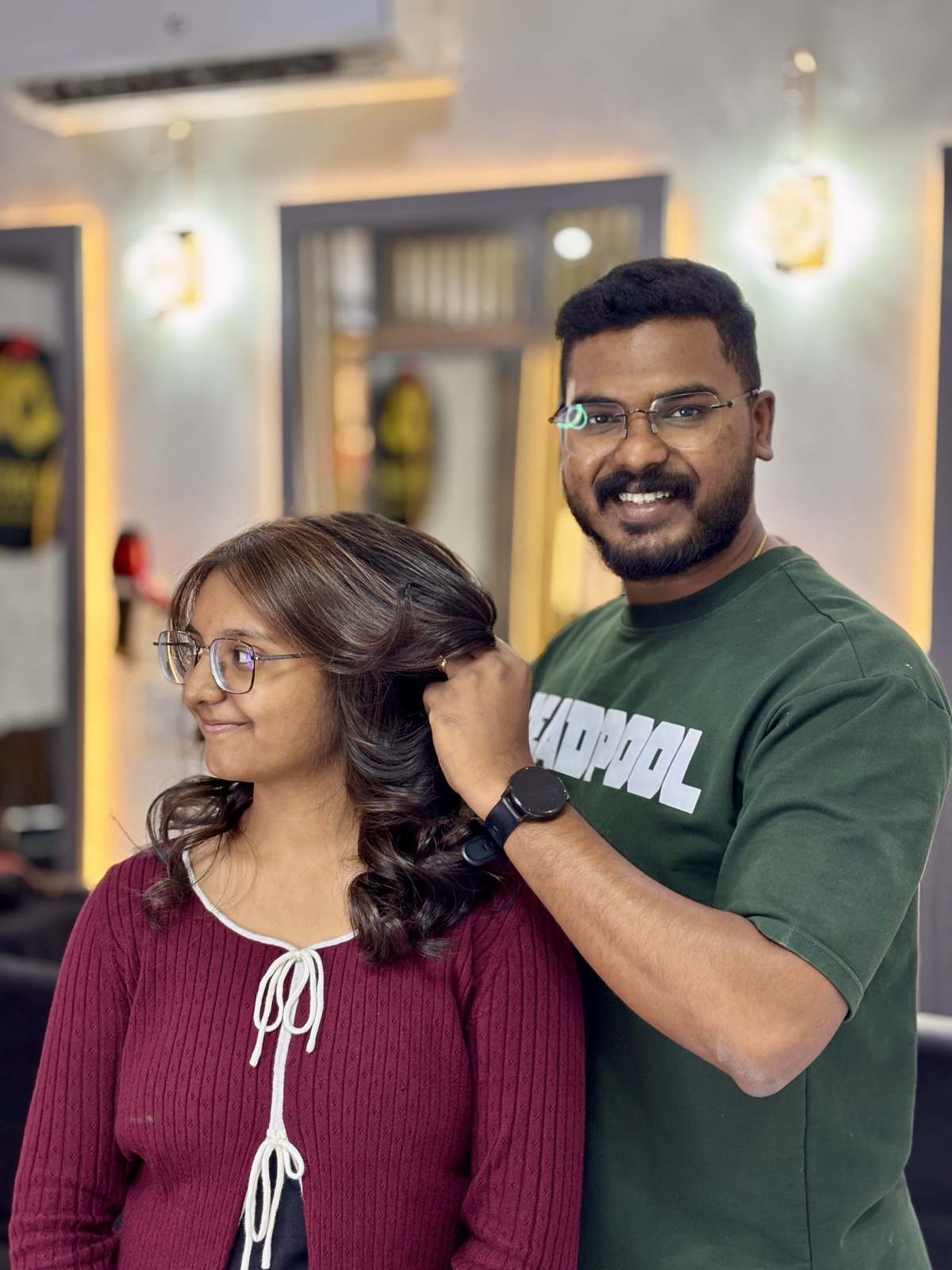 Modern hair styling - style 19