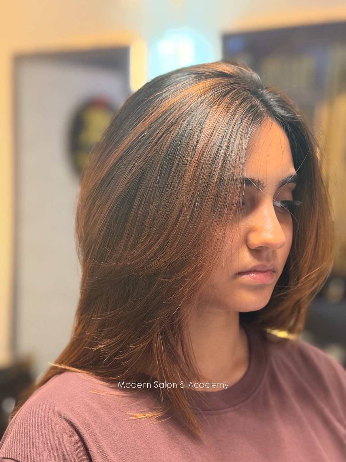 Modern hair styling - style 25